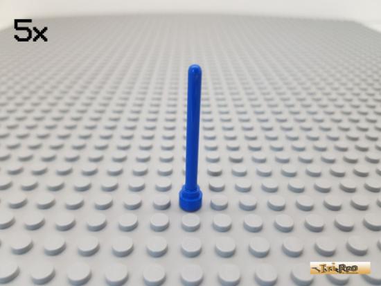 LEGO 5Stk Fahnenmast / Antenne 4 hoch blau 3957