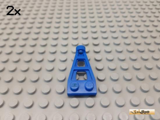 LEGO 2Stk Flgel / Kupplung / Platte 2x4 blau 4596