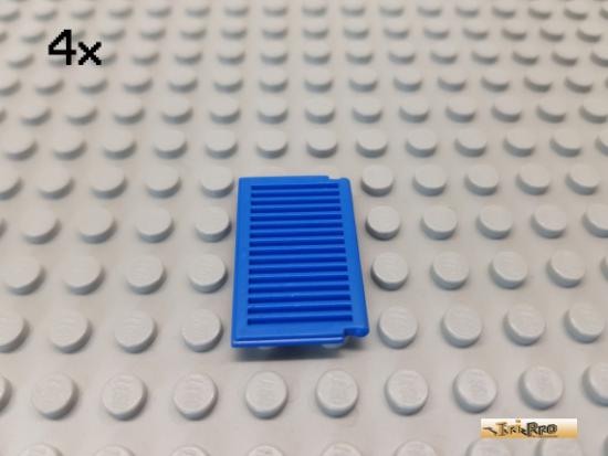 LEGO 4Stk Fensterlden / Klappe 1x2x3 blau 3856