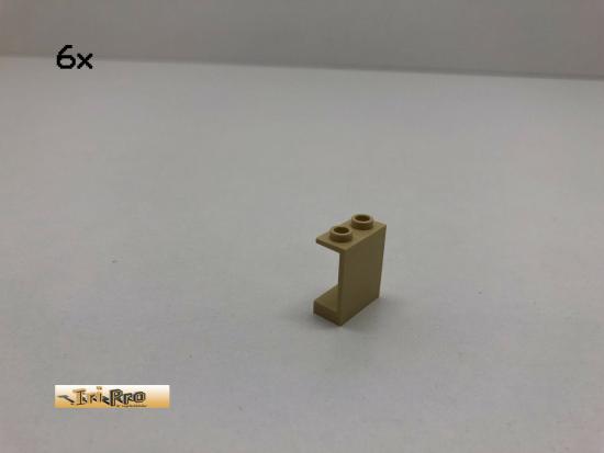 LEGO 6Stk 1x2x2 Panel Brick Beige, Tan 4864 49