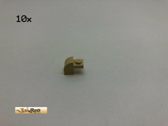 LEGO 10Stk 1x2x1 1/3 abgerundet  Brick Beige, Tan 6091 59