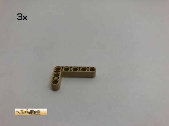 LEGO 3Stk 3x5  90 Grad Technic Liftarm Brick Beige, Tan 32526 103