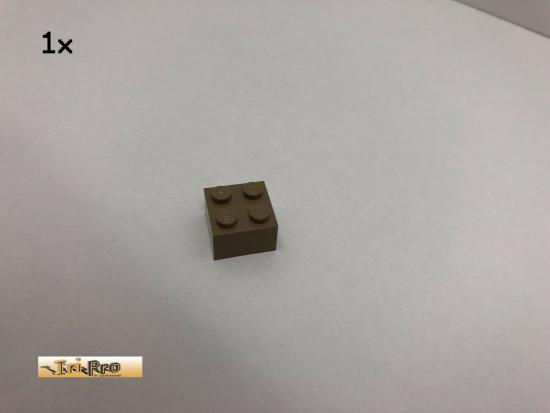 LEGO 1Stk 2x2 Basicstein Brick Dunkelbeige, Dark Tan 3003 44