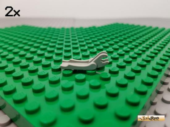 LEGO 2Stk Greifer ohne Halterung / Schaufel alt-hellgrau 4221