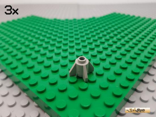 LEGO 3Stk Raketenantrieb Unterteil 1x1 alt-hellgrau 4588