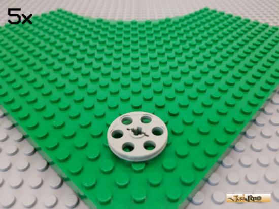 LEGO 5Stk Riemenscheibe / Rad / Rolle alt-hellgrau 4185