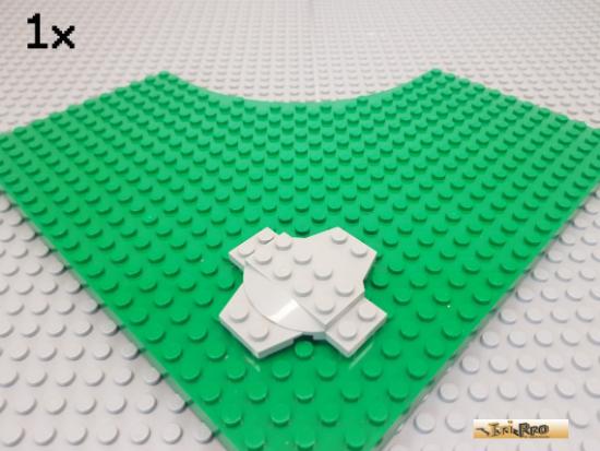 LEGO 1Stk Kreuzplatte 6x6 mit Kuppel alt-hellgrau 30303