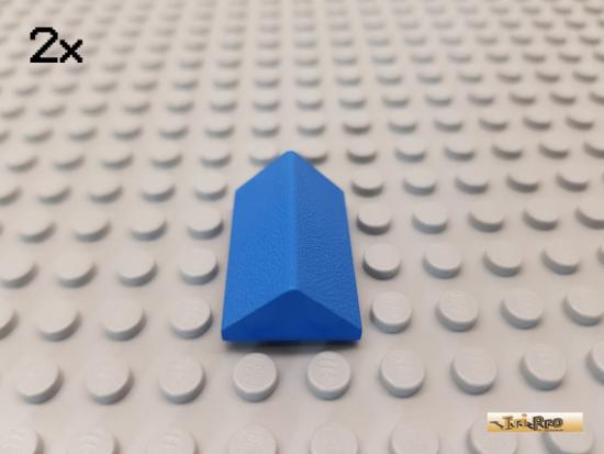 LEGO 2Stk Dachstein / Dachfirst 2x3 45 blau 3042