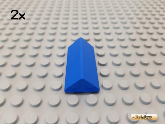 LEGO 2Stk Dachstein / Dachfirst 2x4 45 blau 3041