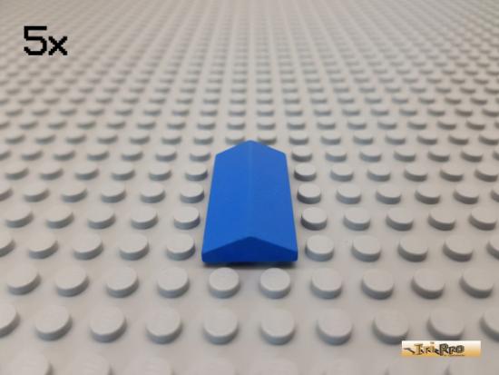 LEGO 5Stk Dachstein / Dachfirst 2x4 33 blau 3299