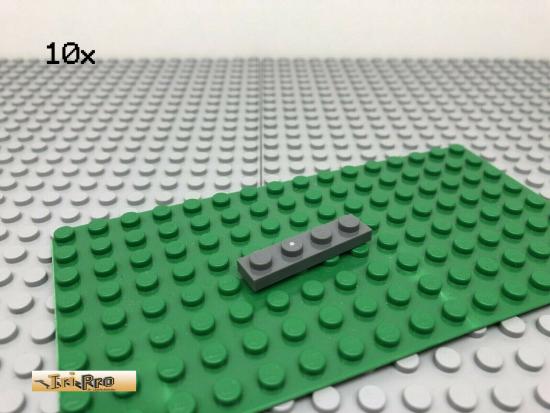 LEGO 10Stk 1x4 Platte Plate Basic Dunkel Grau, Dark Gray 3710