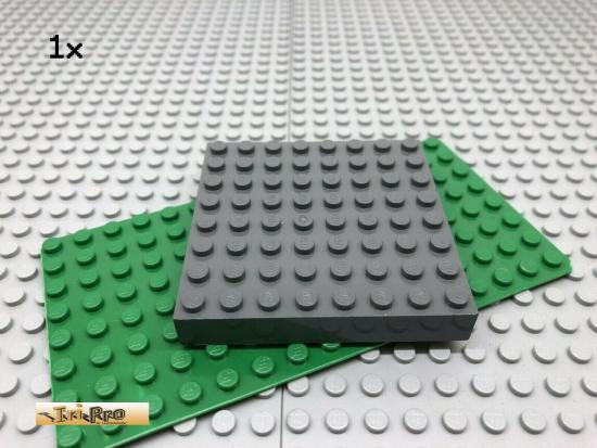 LEGO 1Stk 8x8 Platte Plate Basic Basisplatte Dunkel Grau, Dark Gray 43802