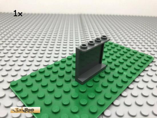 LEGO 1Stk 1x4 Wand Panel Dunkel Grau, Dark Gray 60581