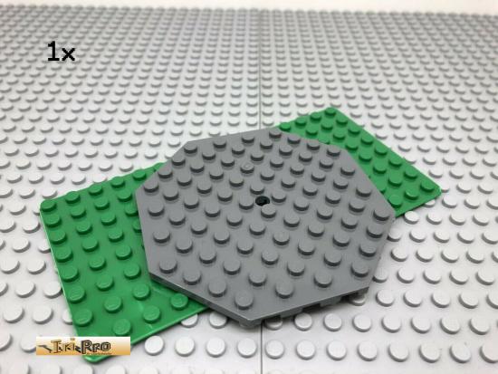 LEGO 1Stk 10x10 Platte achteckig flach Dunkel Grau, Dark Gray 89523