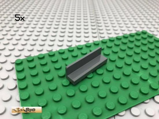 LEGO 5Stk 1x4 Panel Winkel Fliese Dunkel Grau,Dark Gray 43337