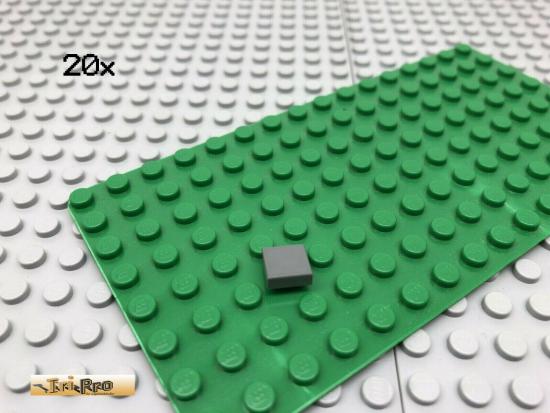 LEGO 20Stk 1x1 Fliese Platte Plate Dunkel Grau,Dark Gray 3070