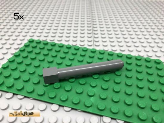 LEGO 5Stk 1x1 Sule rund Sttze Dunkel Grau,Dark Gray 43888