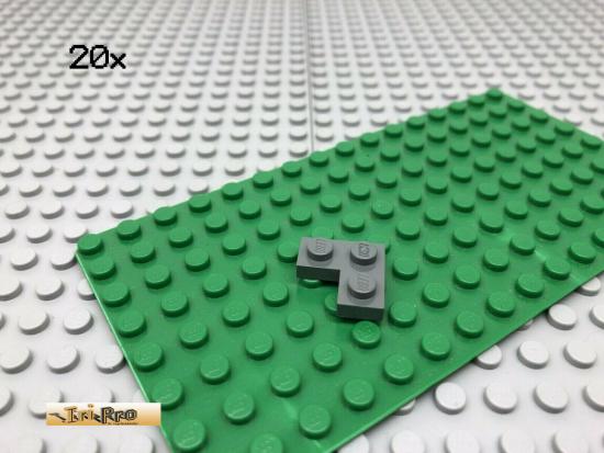 LEGO 20Stk 2x2 Platte Plate Eck Dunkel Grau,Dark Gray 2420