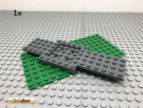 LEGO 1Stk 6x16 Fahrgestell Bauplatte Platte Dunkel Grau, Dark Gray 52037