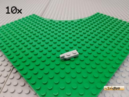 LEGO 10Stk Platte 1x2 modifiziert Gelenk neu-hellgrau 44301