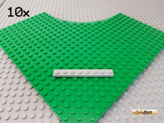 LEGO 10Stk Platte 1x8 neu-hellgrau 3460