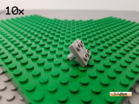 LEGO 10Stk Platte 2x2 modifiziert mit Pin neu-hellgrau 2476