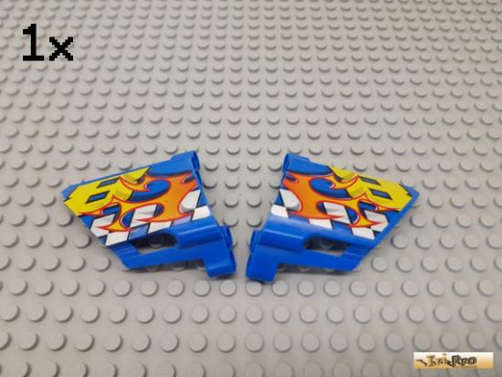 LEGO 1Stk Technic Paneel / Flgel Nr 22/23 blau beklebt 44352 / 44353