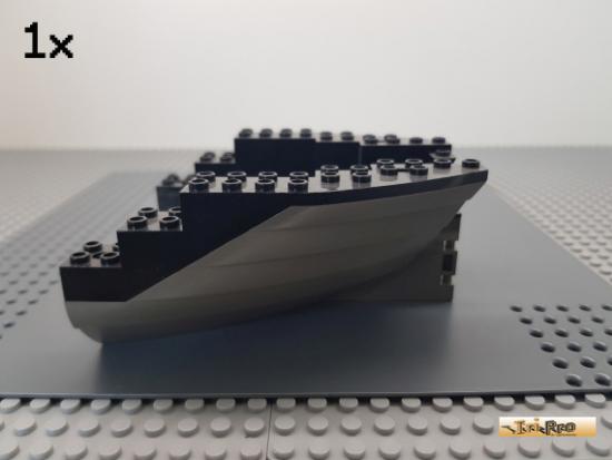 LEGO 1Stk Schiff / Rumpf schwarz / alt-dunkelgrau 6053