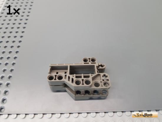 LEGO 1Stk Technic Verbinder Motorblock / Kanone 7x3 alt-dunkelgrau 32305