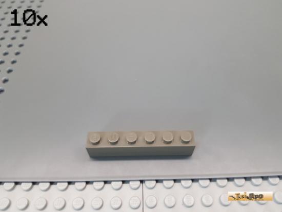 LEGO 10Stk Stein Basic 1x6 alt-dunkelgrau 3009