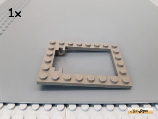 LEGO 1Stk Platte 6x8 / Falltre mit Ausnehmung alt-dunkelgrau 30041