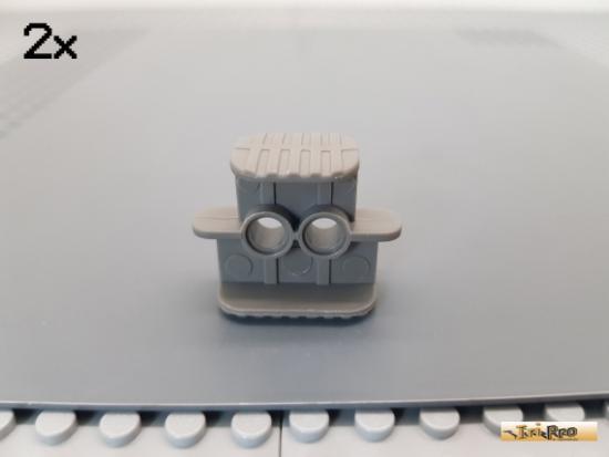 LEGO 2Stk Technic Gummibandhalter 2x4x2 alt-dunkelgrau 41752