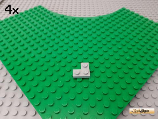 LEGO 4Stk Platte 2x2 Ecke neu-hellgrau 2420