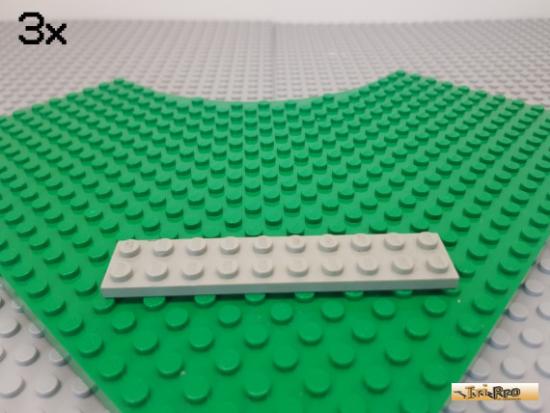 LEGO 3Stk Platte Basic 2x10 alt-hellgrau 3832