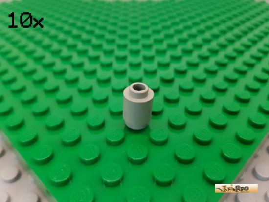 LEGO 10Stk Stein Basic rund 1x1 alt-hellgrau 3062