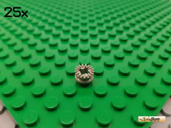 LEGO 25Stk Technic Stopper dnn gezahnt alt-hellgrau 4265a