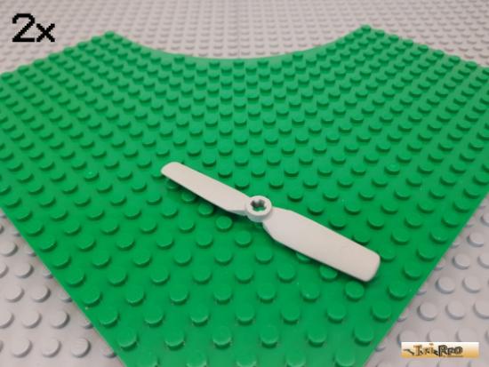 LEGO 2Stk Propeller / Rotorblatt alt-hellgrau 2952