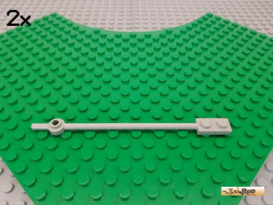 LEGO 2Stk Stab / Stange 12 lang 1x2 alt-hellgrau 42445