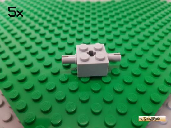 LEGO 5Stk Achsstein 2x2 mit 2 Pins neu-hellgrau 30000