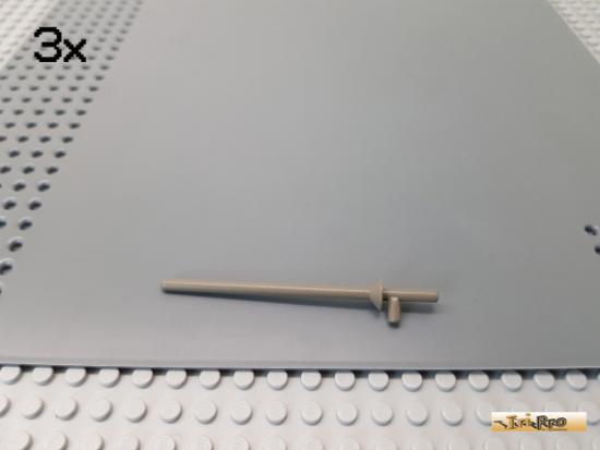 LEGO 3Stk Stab / Lanze / Mast / Waffe alt-dunkelgrau 3849