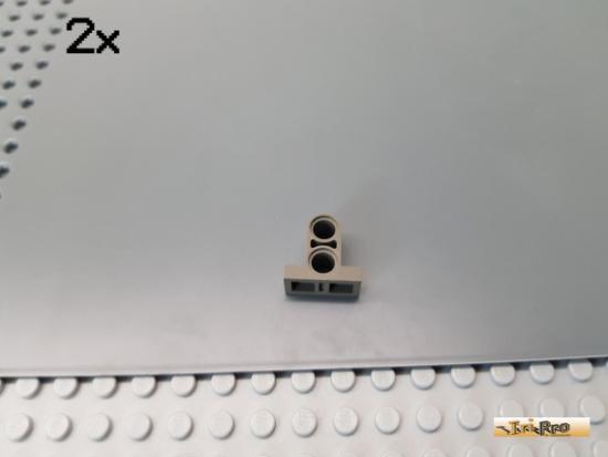 LEGO 2Stk Technic Platte 1x2 Liftarm 2 Loch alt-dunkelgrau 32530