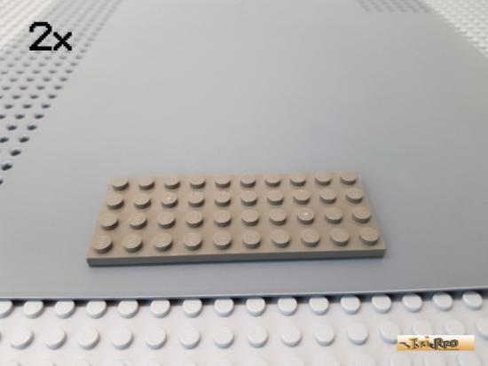 LEGO 2Stk Platte Basic 4x10 alt-dunkelgrau 3030