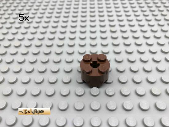 LEGO 5Stk 2x2x1 Rundstein Braun, Brown 3941 6143 110