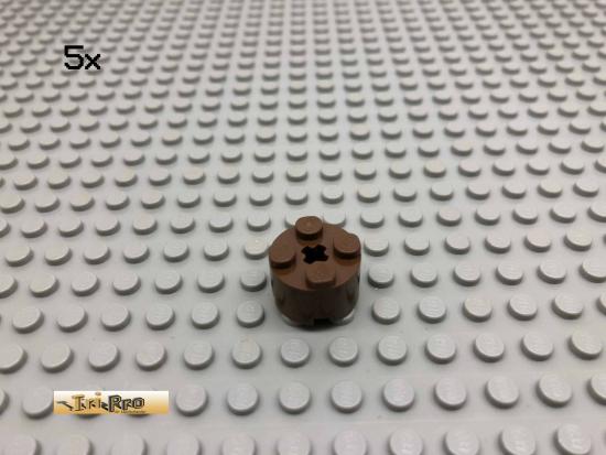 LEGO 5Stk 2x2x1 Rundstein Braun, Brown 3941 106