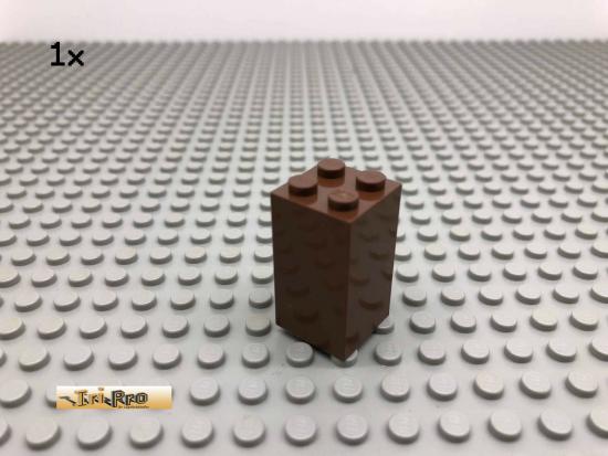 LEGO 1Stk 2x2x3 Sule Brick Braun, Brown 30145 86