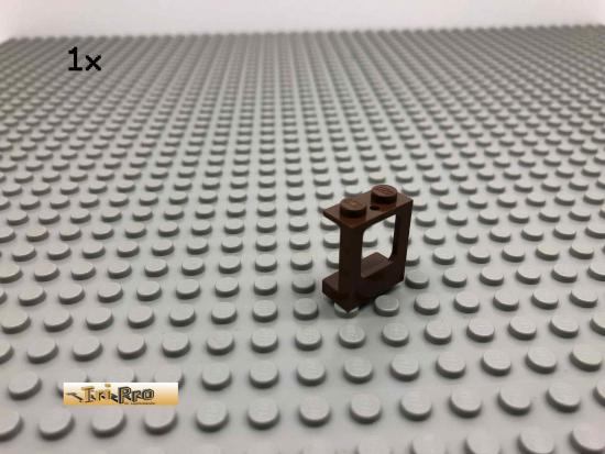 LEGO 1Stk 1x2x2 Flugzeug Fenster Stein Brick Braun, Brown 2377 78