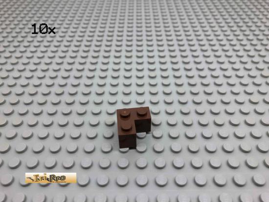 LEGO 10Stk 2x2 Basic Eck Stein Brick Braun, Brown 2357 76