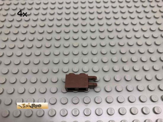 LEGO 4Stk 1x2 Scharnier Raster Gelenk Brick Braun, Brown 30540 75