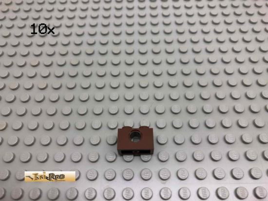 LEGO 10Stk 1x2 Technik Lochbalken Brick Braun, Brown 3700 74