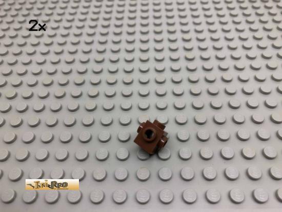 LEGO 2Stk 1x1 Stein Noppen auf 4 Seiten Brick Braun, Brown 4733 57